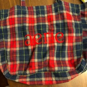 Aerie plaid bag